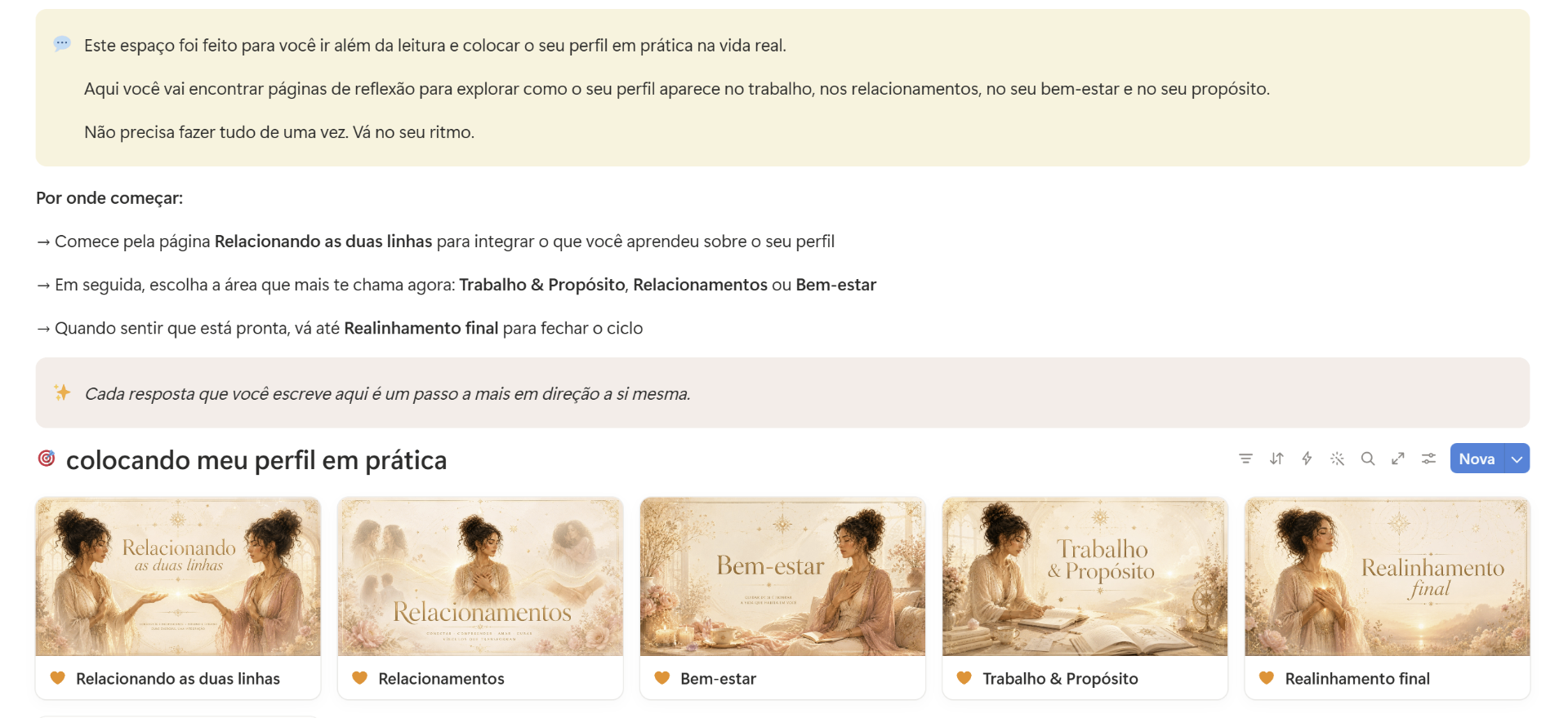 Pra você sair da leitura e entrar na sua vida.